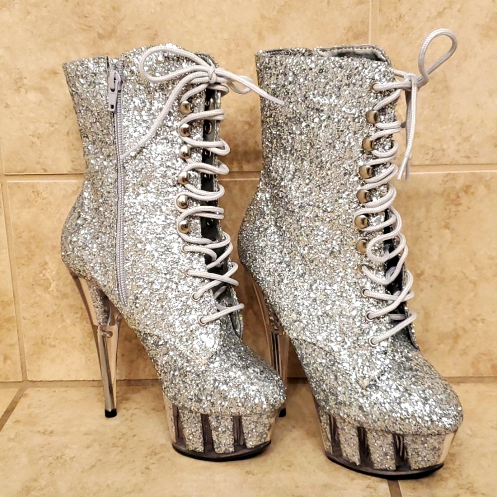 Pleaser glitter heels